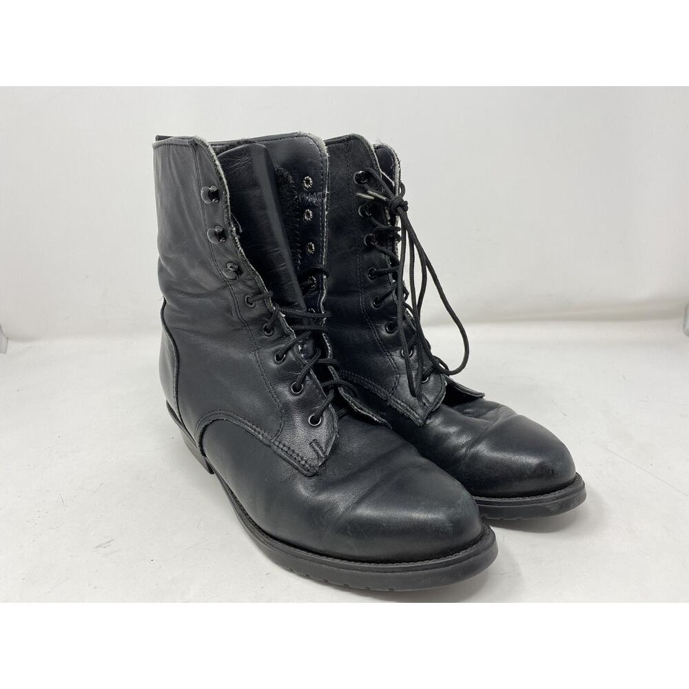 Blondo Women's Fabric lined Ankle boots Black Lace up sz 6B